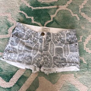 Current Elliott White Denim Shorts, 24